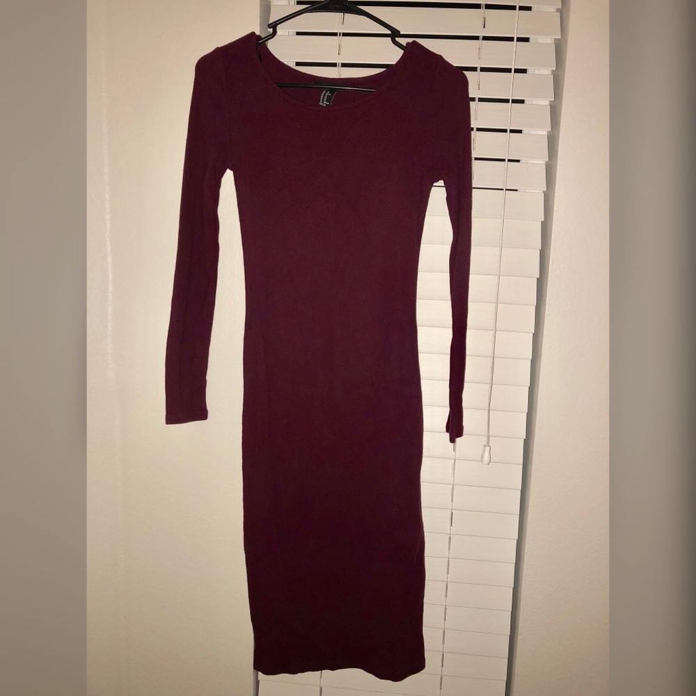 Long sleeve sweater dress